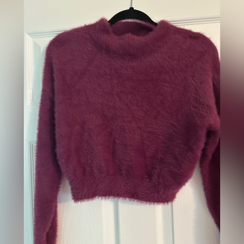 BP Cozy Plum Turtleneck Sweater